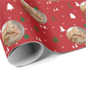 Personalized Photo Merry Christmas  Cadeaupapier (Rol Hoek)