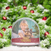 Personalized Photo Merry Christmas Custom Name Sneeuwbol (Kerstmis)