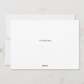 Personalized Photo MOM Mother’s Day Feestdagenkaart (Achterkant)