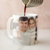 Personalized photo mug for dad, personalized photo koffiemok