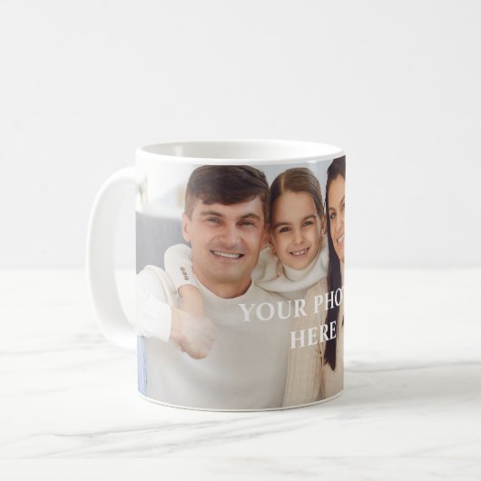 Personalized photo mug for dad, personalized photo koffiemok (Voorkant links)