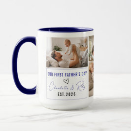 Personalized Photo Mug – Our First Father’s Day Mok