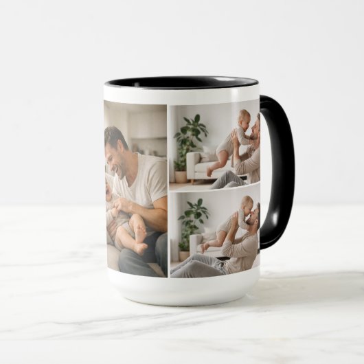 Personalized Photo Mug – Our First Father’s Day Mok (Voorkant rechts)