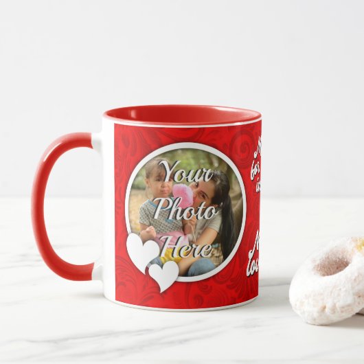 Personalized Photo Mug – Special Gift Mok (Met donut)