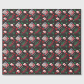 Personalized Photo Name Merry Christmas  Cadeaupapier (Vlak)