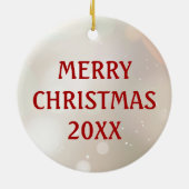 Personalized Photo Our First Christmas Together Keramisch Ornament (Achterkant)