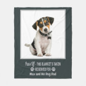 Personalized Photo Pet Dog Fleece Deken (Voorkant)