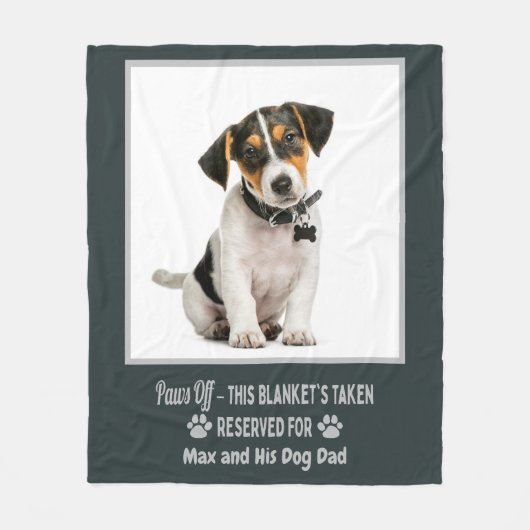 Personalized Photo Pet Dog  Fleece Deken (Voorkant)