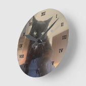 Personalized Photo Pets Family Create your own Ronde Klok (Hoek)