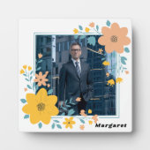 Personalized Photo Plaque with Name and Easel Stan Fotoplaat (Voorkant)