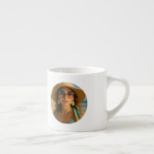 Personalized Photo Retro Bahamas Tropical Beach Espresso Kop (Rechts)