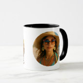 Personalized Photo Retro Bahamas Tropical Beach Mok (Voorkant rechts)