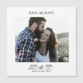 Personalized Photo Save the Date magnet (Voorkant)