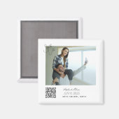 Personalized Photo Save the Date Wedding magnet (Voorkant / Achterkant)