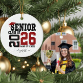 Personalized Photo Senior Year Graduation  Keramisch Ornament