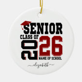 Personalized Photo Senior Year Graduation  Keramisch Ornament (Voorkant)