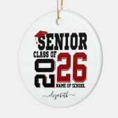 Personalized Photo Senior Year Graduation  Keramisch Ornament (Links)