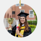 Personalized Photo Senior Year Graduation  Keramisch Ornament (Achterkant)