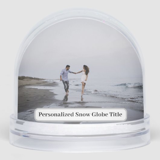 Personalized Photo Snow Globe Sneeuwbol (Voorkant)