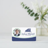 Personalized Photo Tax Preparer Professional Visitekaartje (Staand voorkant)