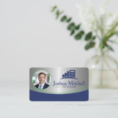 Personalized Photo Tax Preparer Professional Visitekaartje (Staand voorkant)