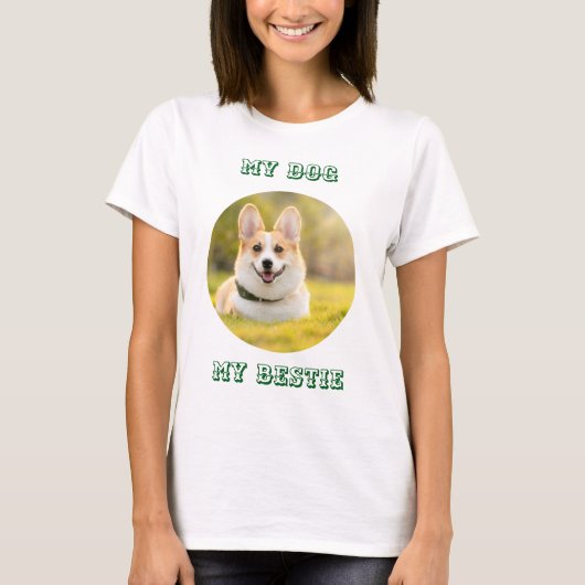 Personalized Photo Template for My Dog - My Best T-shirt (Voorkant)