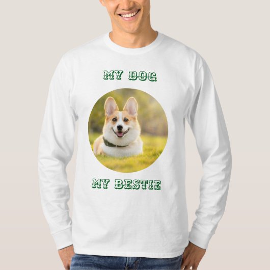 Personalized Photo Template for My Dog - My Best T-shirt (Voorkant)