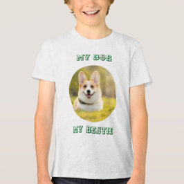 Personalized Photo Template for My Dog - My Best Tri-Blend Shirt