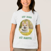 Personalized Photo Template for My Dog - My Best Tri-Blend Shirt (Voorkant)