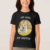 Personalized Photo Template for My Dog - My Best Tri-Blend Shirt (Voorkant)