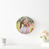 Personalized Photo & Text Custom Birthday Gift Ronde Klok (Huis)
