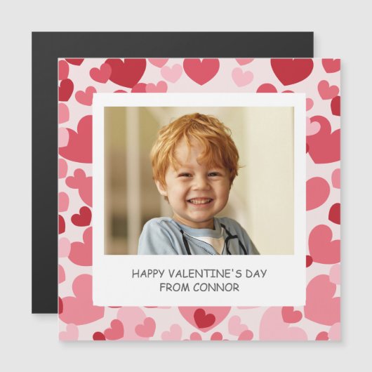 Personalized Photo Valentine Magnet (Voorkant / Achterkant)