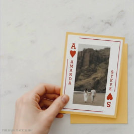 Personalized Photo Valentine’s Card – Ace of Heart Visitekaartje