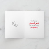 Personalized Photo Valentine's Day | My Favorite  Kaart (Binnen)