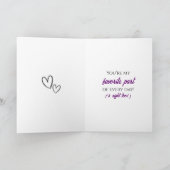 Personalized Photo Valentine's Day | My Favorite Kaart (Binnen)