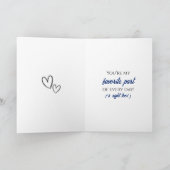 Personalized Photo Valentine's Day | My Favorite  Kaart (Binnen)
