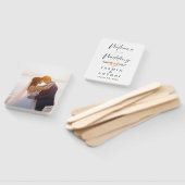 Personalized Photo Wedding Fan Program Handwaaier (Niet-gemonteerd)