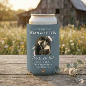 Personalized Photo Wedding Paw Print & Drinks On M Blikjeskoeler