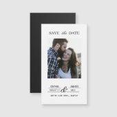 Personalized Photo Wedding Save the Date magnet (Voorkant / Achterkant)
