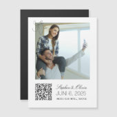 Personalized Photo Wedding Save the Date magnet (Voorkant / Achterkant)