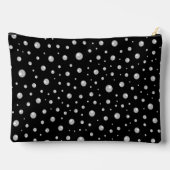 Personalized Photo with Pearls Circle on Black Etui (Achterkant)