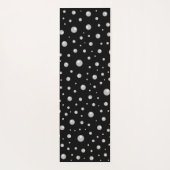Personalized Photo with Pearls Circle on Black Yogamat (Achterkant)
