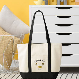 Personalized Pickleball Mom in Elegant Blush Gold Tote Bag