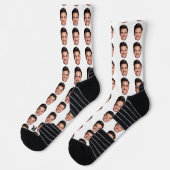 Personalized Picture Socks with Custom Face Print Sokken (Links)