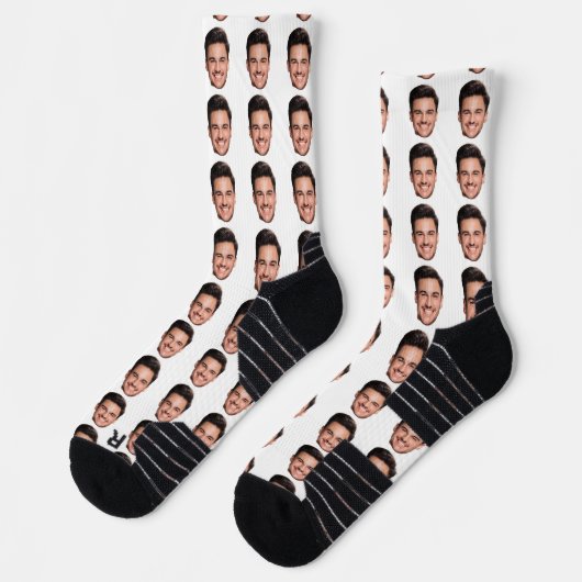 Personalized Picture Socks with Custom Face Print  Sokken (Links)