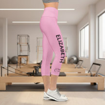 Personalized Pilates Crew Reformer Or Mat Pink