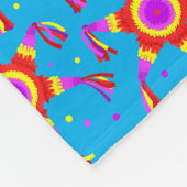 Personalized Piñata Blue Las Posadas Custom Fleece Deken (Hoek)