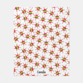 Personalized Piñata White Las Posadas Pattern  Fleece Deken (Voorkant)