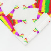 Personalized Piñata White Las Posadas Pattern  Fleece Deken (Hoek)