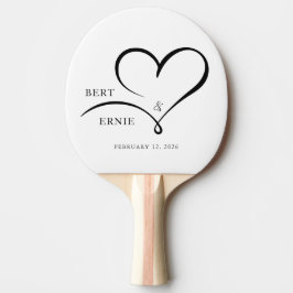 Personalized Ping Pong Paddle Wedding Custom Text  Tafeltennisbatje